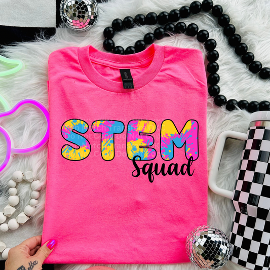STEM School Squad Paint Splash DTF Transfer