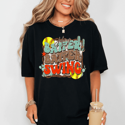 Softball- Hey Batter Batter Swing DTF Transfer