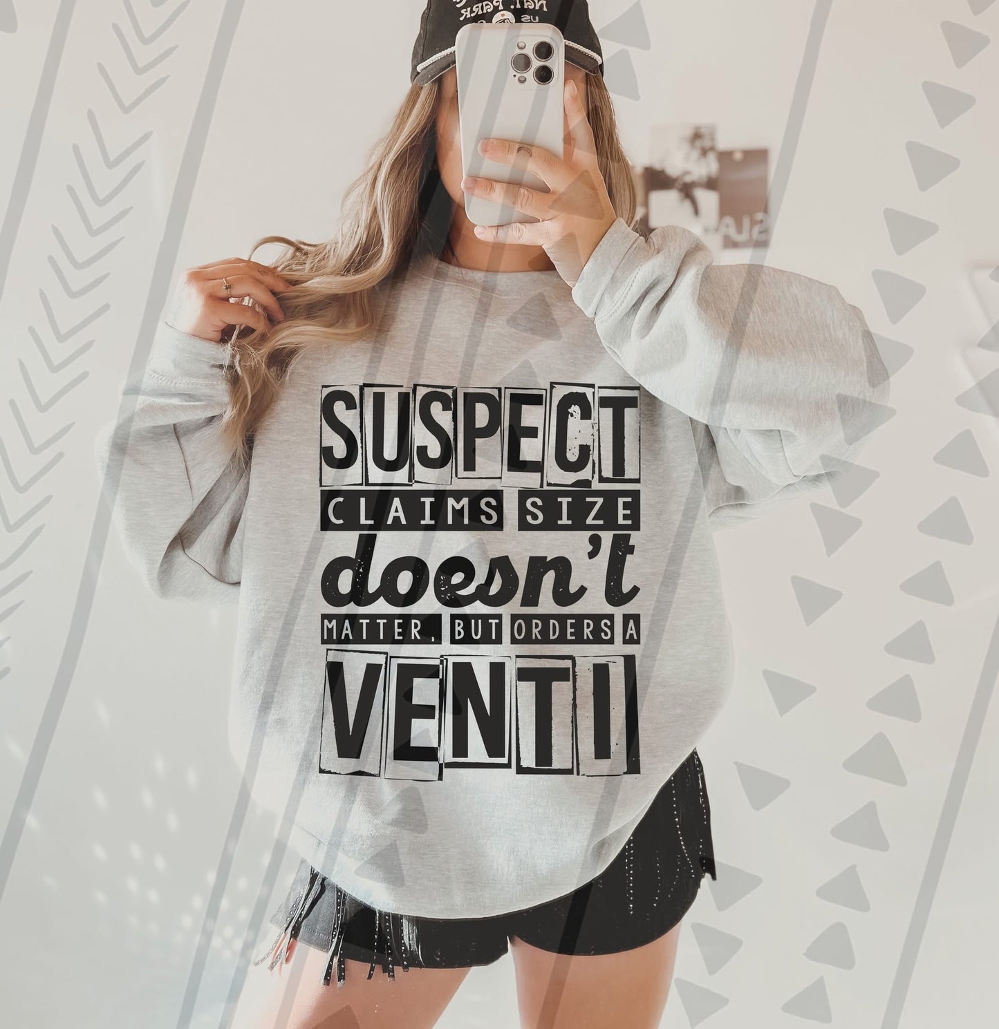 Suspect- Claims size doesn’t matter DTF Transfer