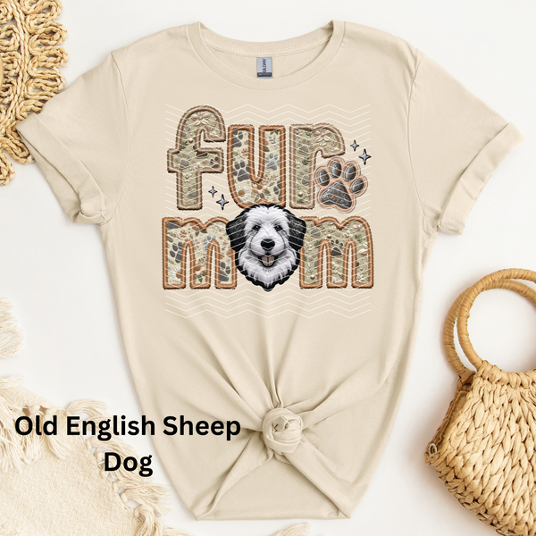 Old English Sheep Dog DTF Transfer