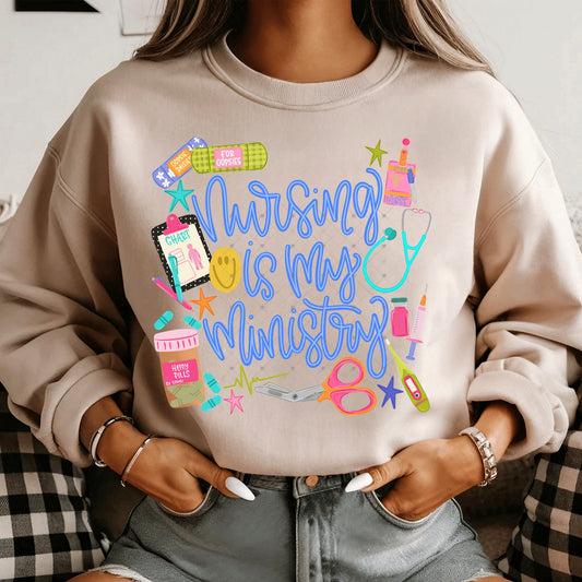 Nursing Is My Ministry DTF Transfer
