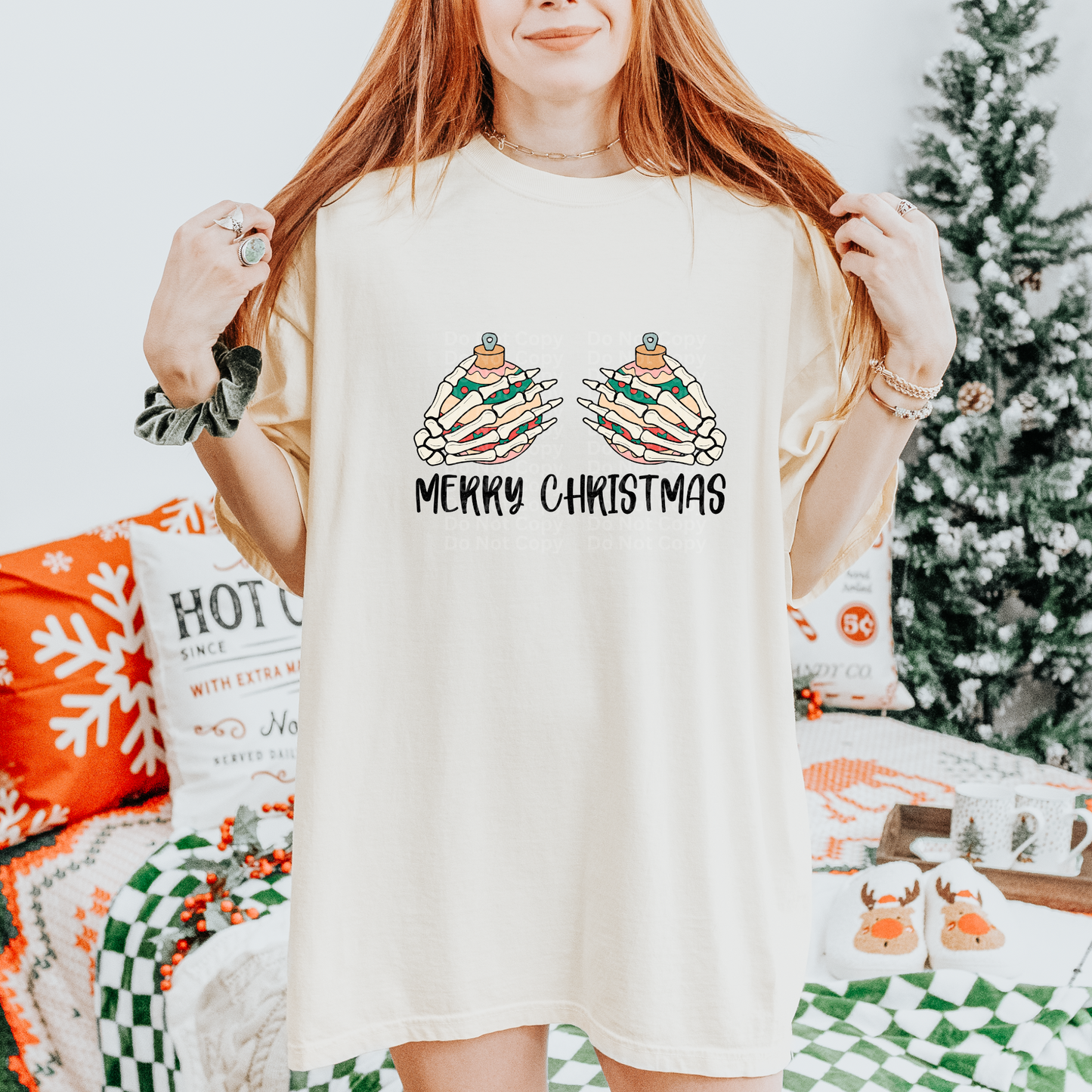 Holding Ornaments DTF Transfer