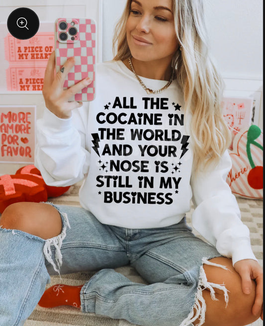 All The Cocaine DTF Transfer
