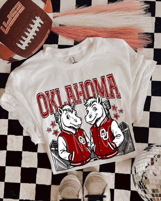 Red Oklahoma Stadium DTF Transfer