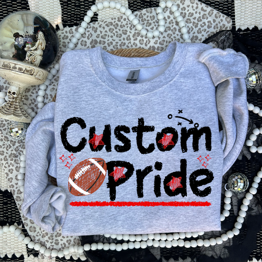 Custom- Mascot Pride Chalk DTF Transfer (*Leave Mascot and Colors in Checkout Note