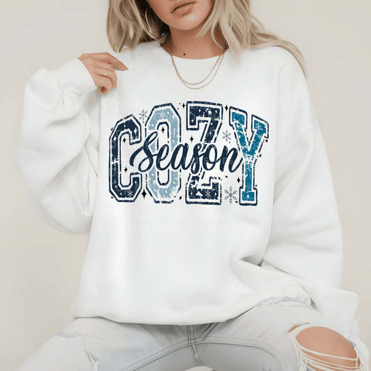 Cozy Season Distressed DTF Transfer
