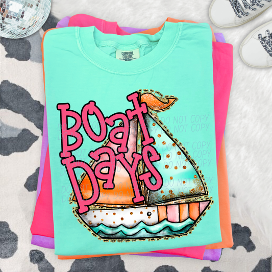 Boat Days- Sail Boat DTF Transfer