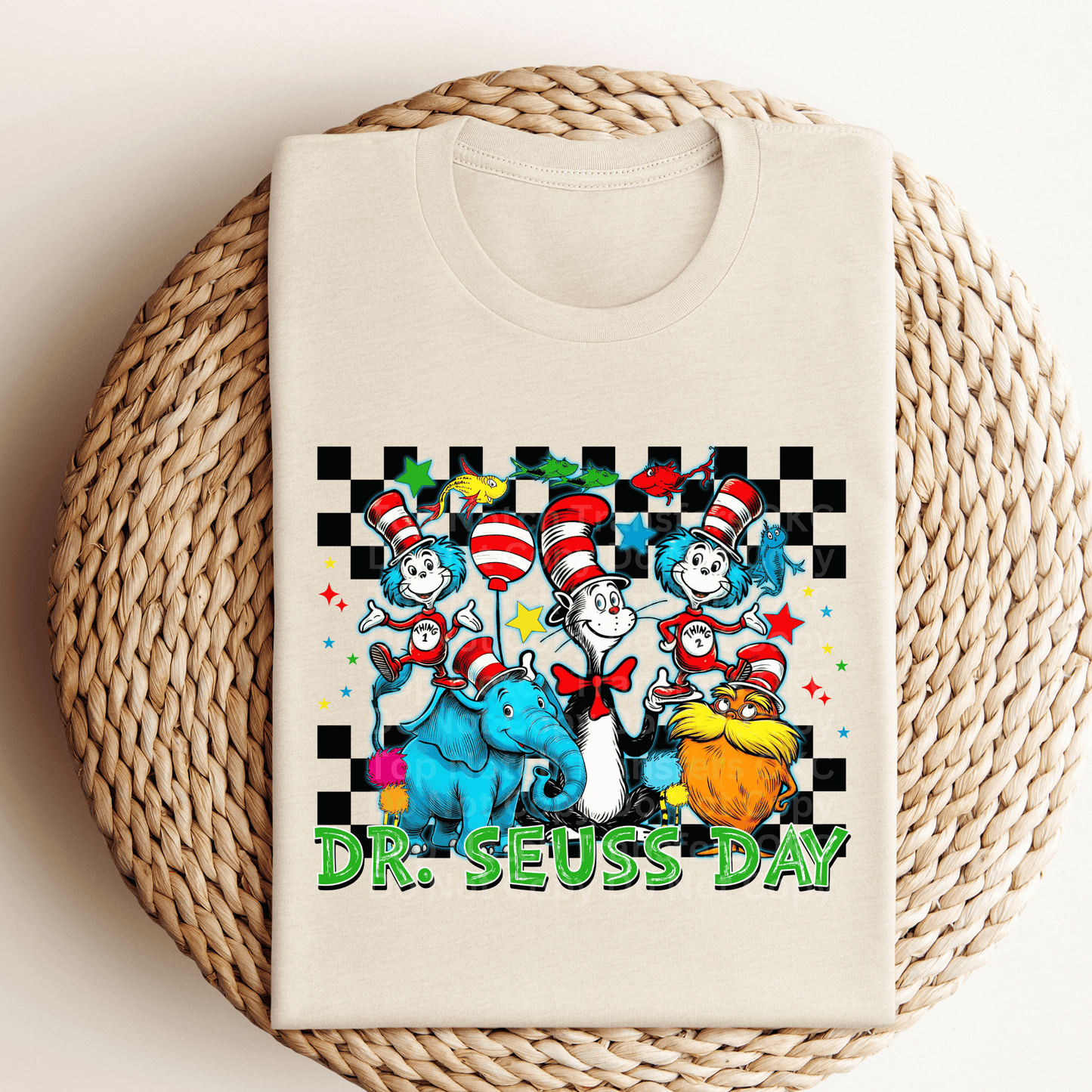 Dr. S Day Checkered DTF Transfer