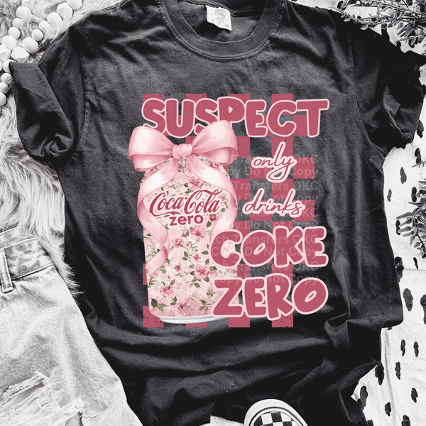 Suspect Only Drinks CZ DTF Transfer
