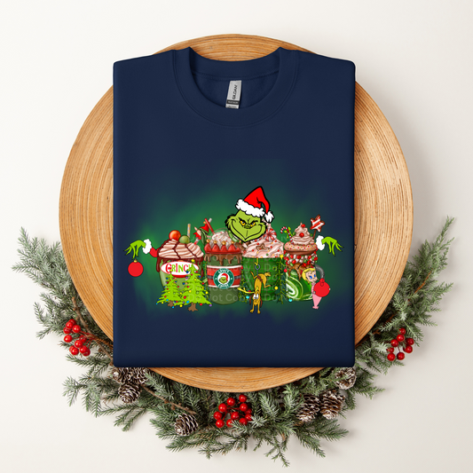 Green man lattes DTF Transfer