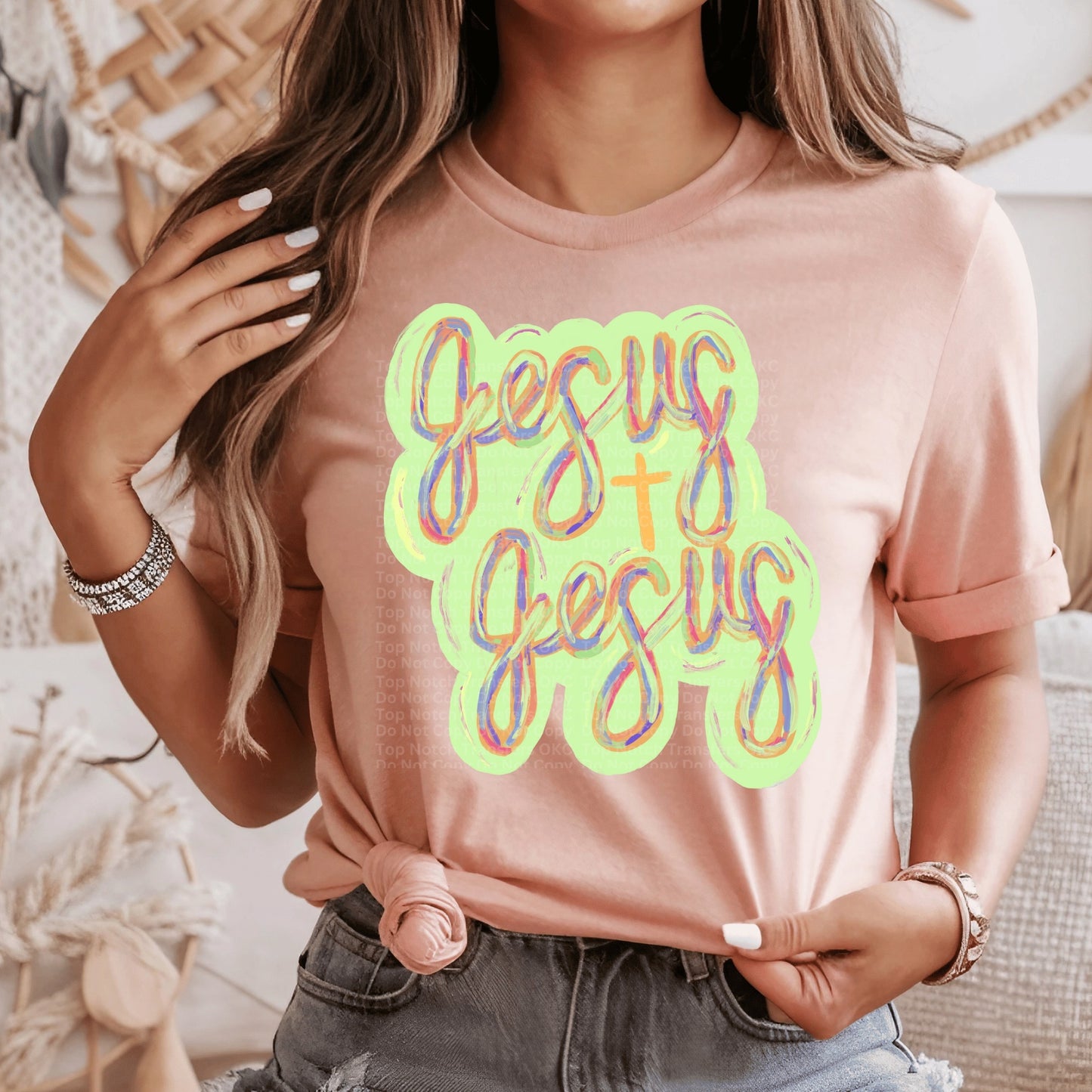Jesus Jesus DTF Transfer