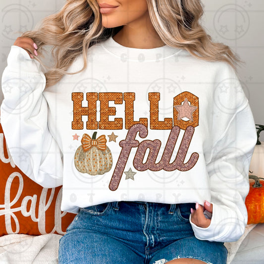 Hello Fall DTF Transfer