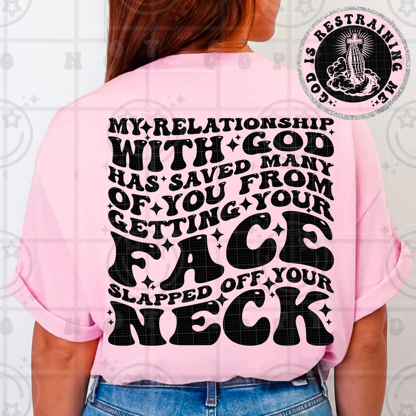 My Relationship With God Has Saved Many Of You DTF Transfer