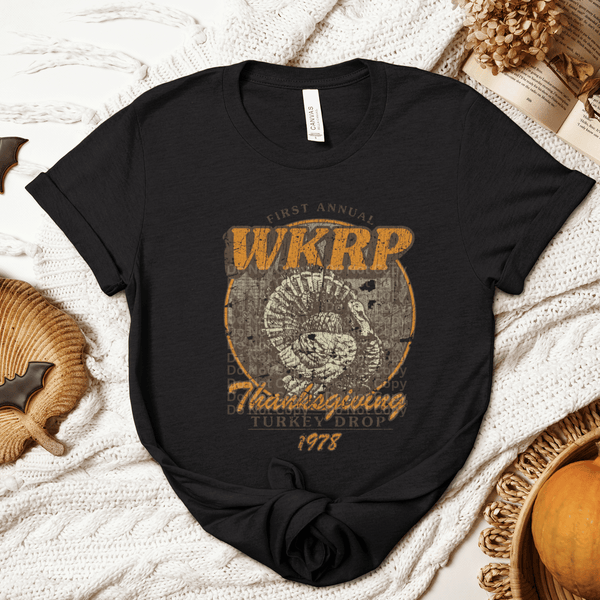 WKRP Turkey Drop DTF Transfer