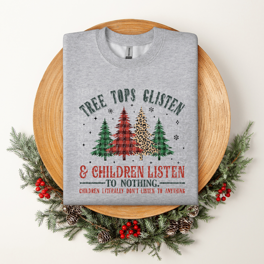 Tree tops Glisten DTF Transfer
