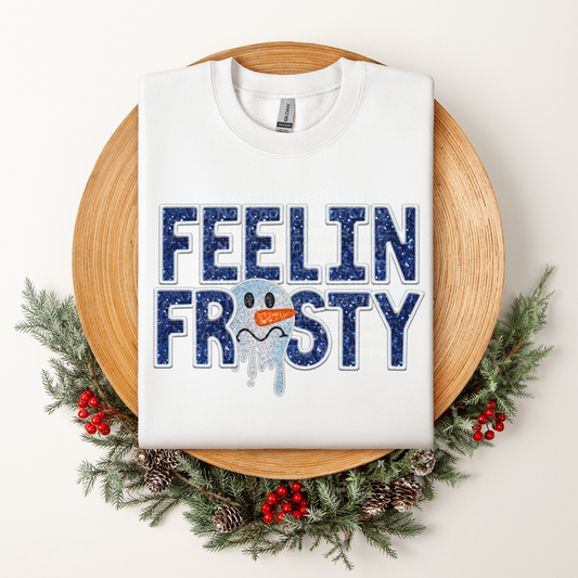 Feelin Frosty Blue DTF Transfer