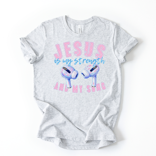 Jesus Is My Strength DTF Transfer