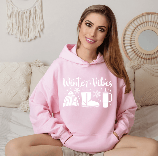 Winter Vibes White DTF Transfer