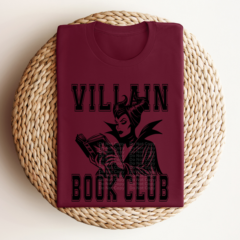 Villain Book Club M DTF Transfer
