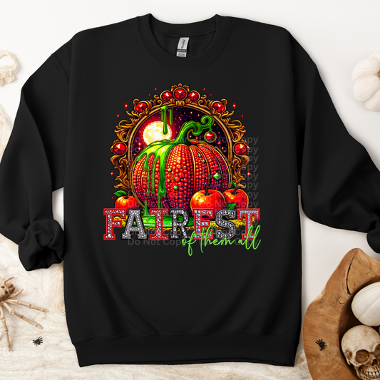 Fairest of Them all Fairytale Pumpkin DTF Transfer