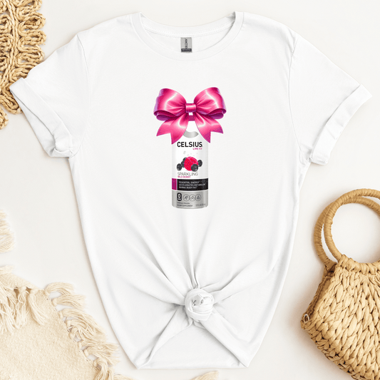 Celsius Pink Bow 2 DTF Transfer