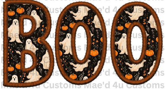 Embroidery Boo DTF Transfer