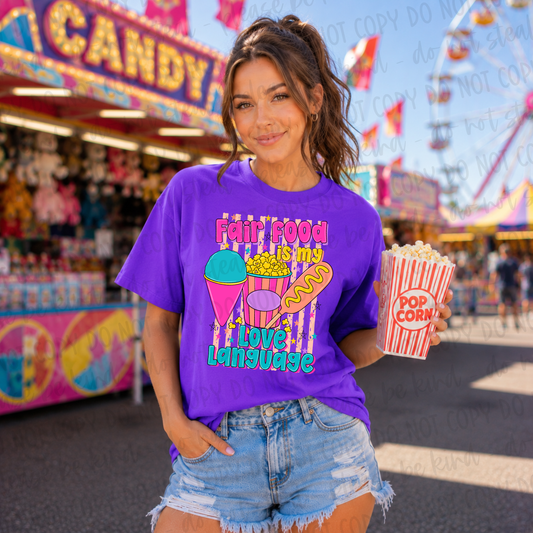 Fair Food Is My Love Language DTF Transfer