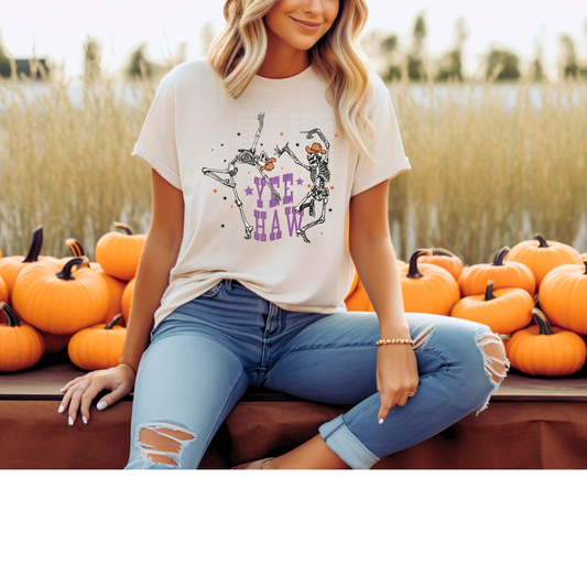 Yee Haw Skeletons Dancing DTF Transfer