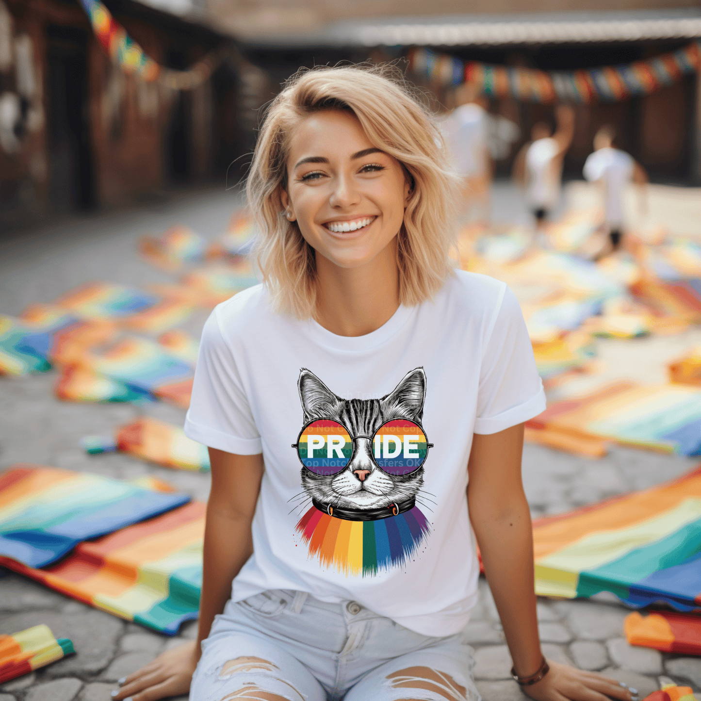 Pride Cat DTF Transfer