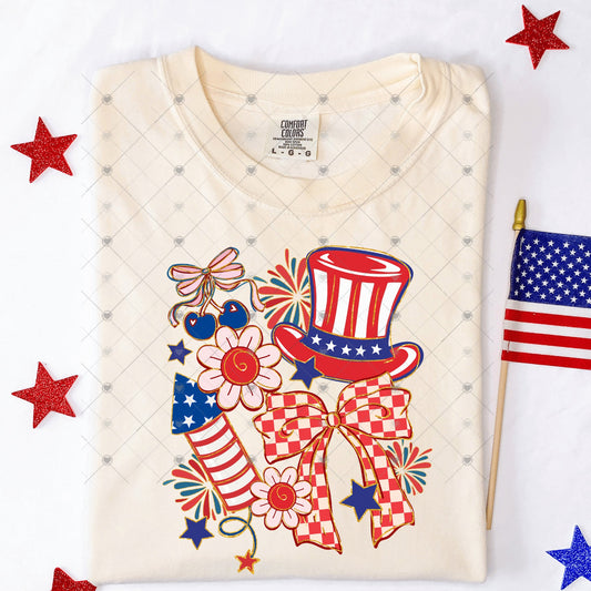 Patriotic Collage DTF Transfers