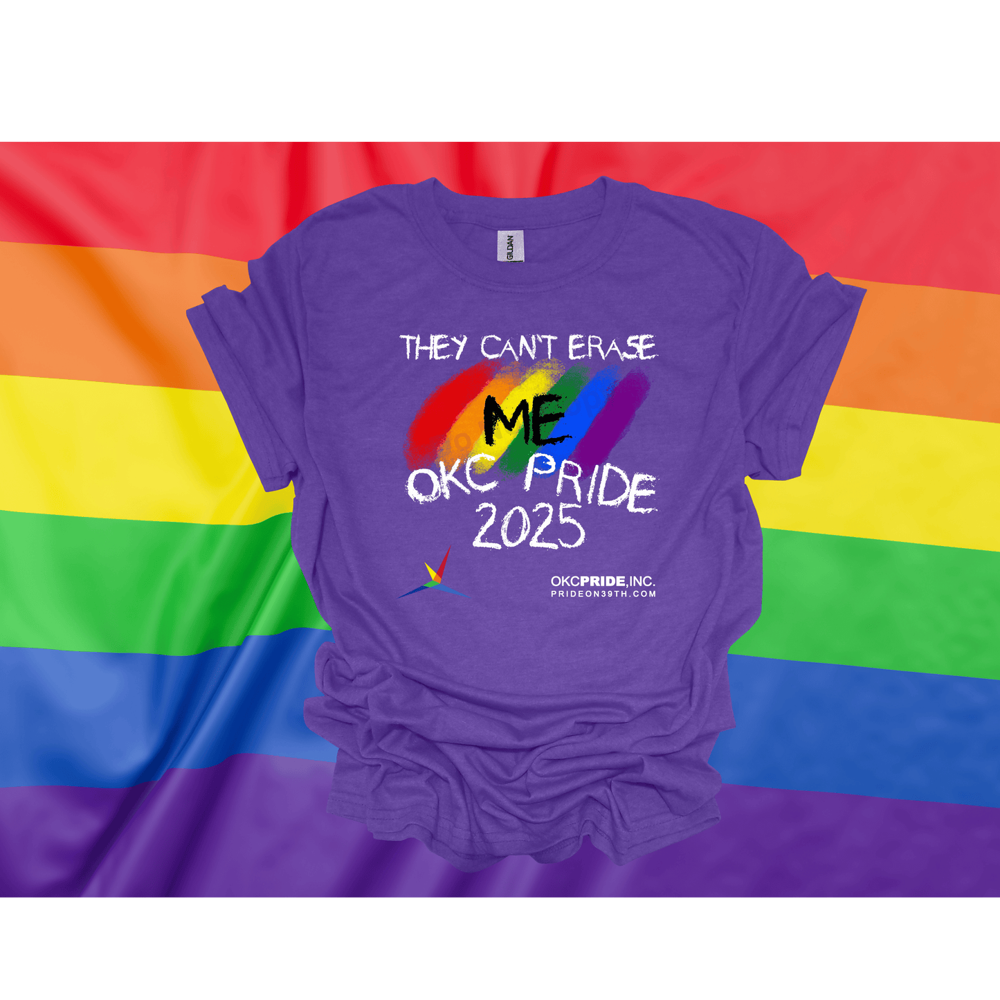 2025 OKC Pride T-Shirt- They Can’t Erase Me