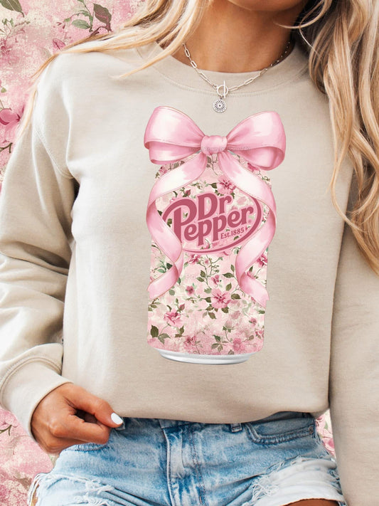 DP Floral w/ pink bow DTF Transfer