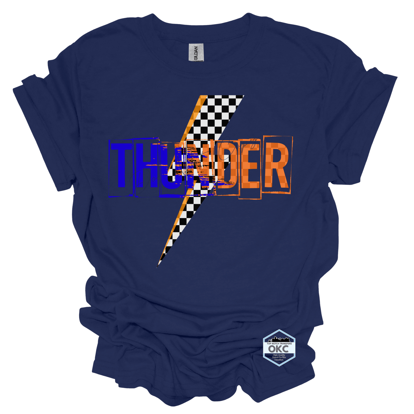 Thunder Checkered Bolt T-Shirt