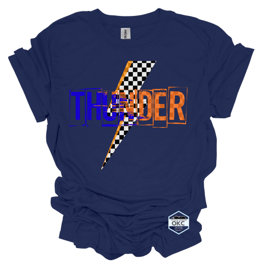 Thunder Checkered Bolt T-Shirt
