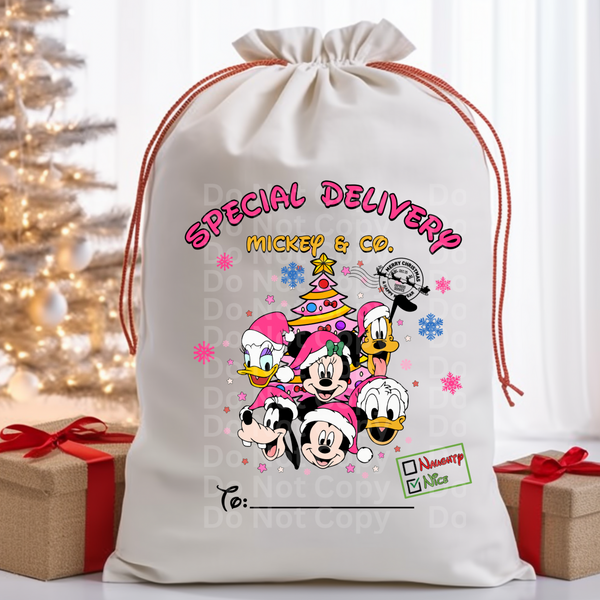 Santa Bag Design 4 DTF Print