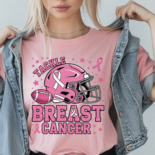 Tackle Breast Cancer Awareness DTF Transfer