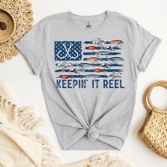 Keep in’ It Reel Lure Flag DTF Transfer