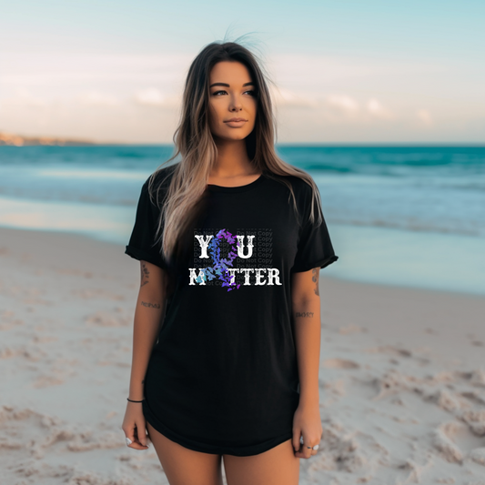 You Matter butterfly ribbon DTF Transfer