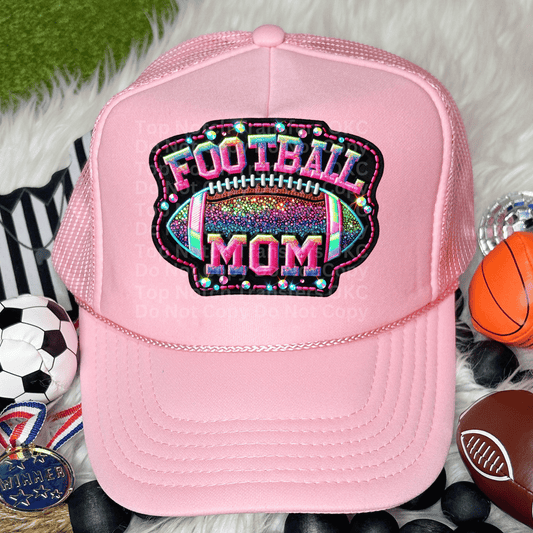 Football Mom Faux Patch 2 DTF Transfer