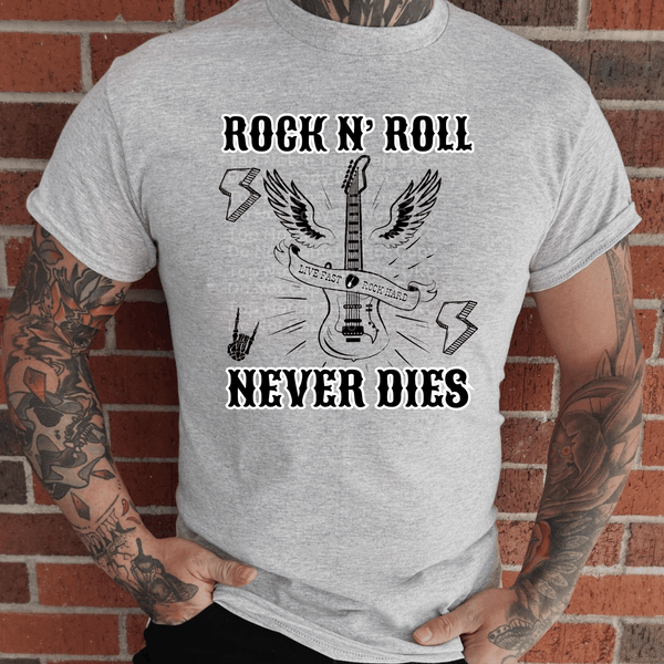 Rock an’ Roll Never Dies DTF Transfer