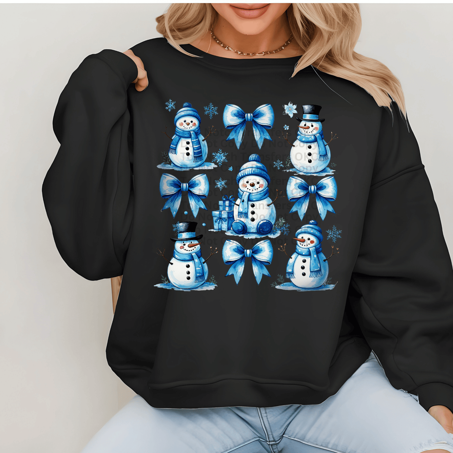Snowmen & Bows Coquette DTF Transfer
