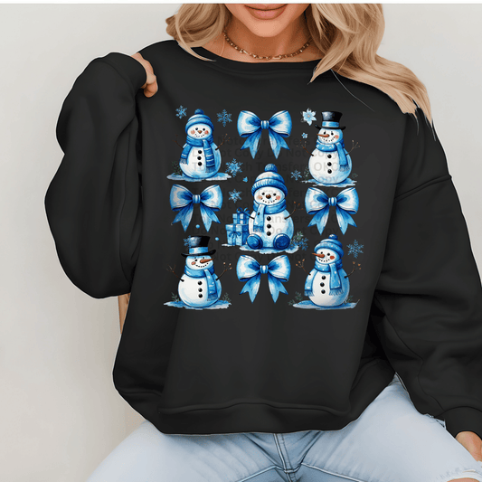 Snowmen & Bows Coquette DTF Transfer