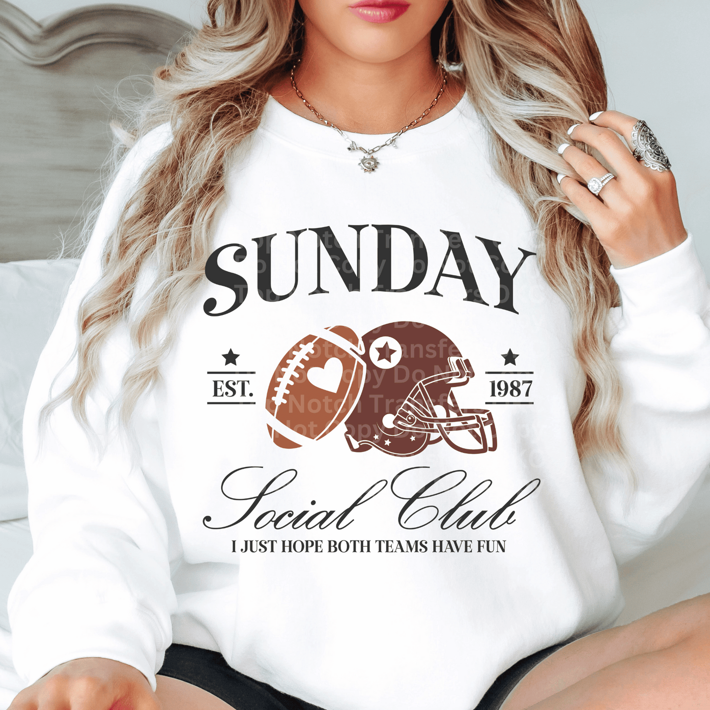 Sunday Social Club Brown DTF Transfer