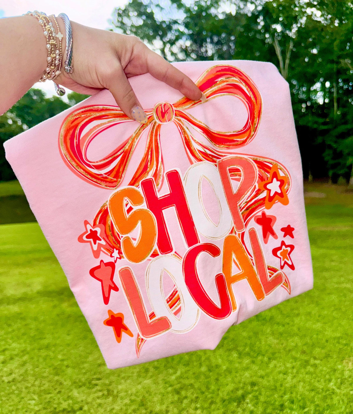 Shop Local Bow DTF Transfer