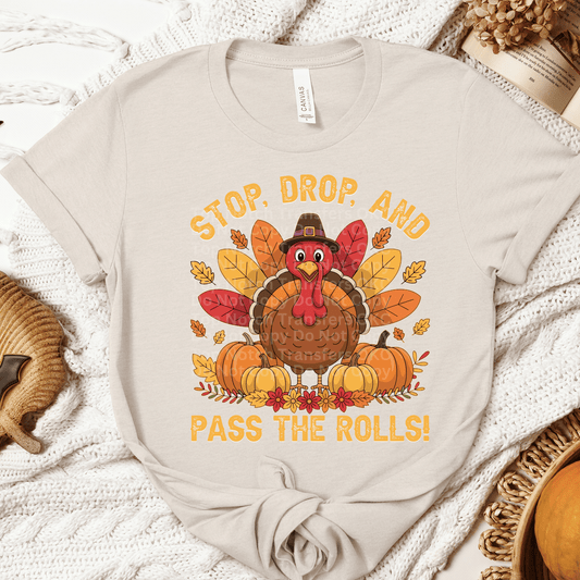 Stop, Drop & Pass The Rolls DTF Transfer