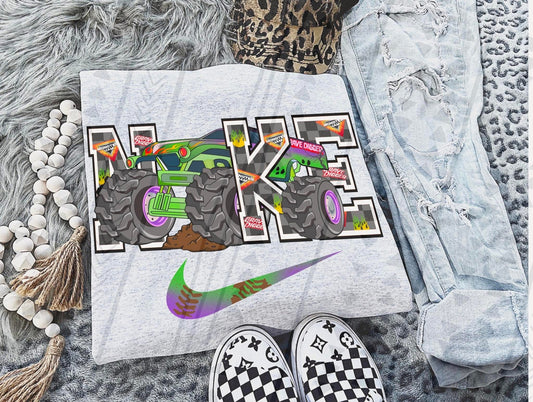 Grave Digger Swoosh DTF Transfer