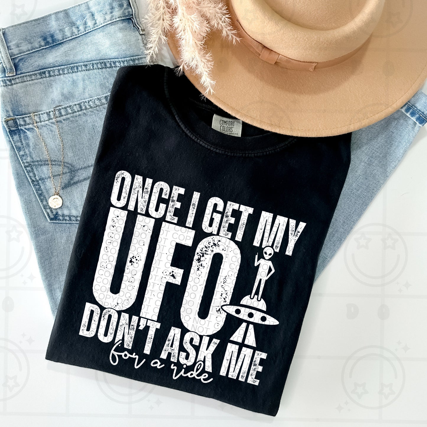 Once I get my UFO white DTF Transfer