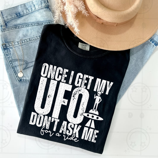Once I get my UFO white DTF Transfer