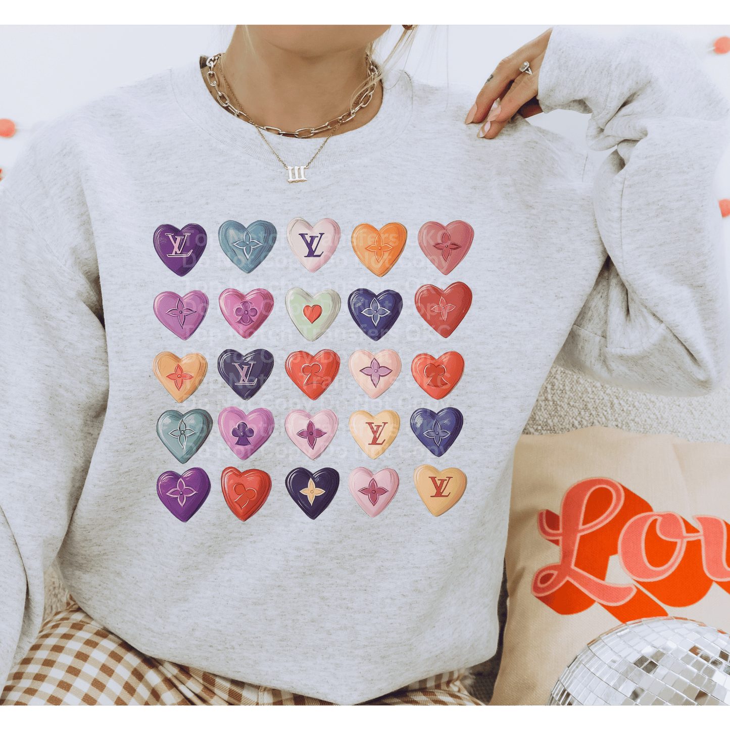 Bougie Hearts DTF Transfer