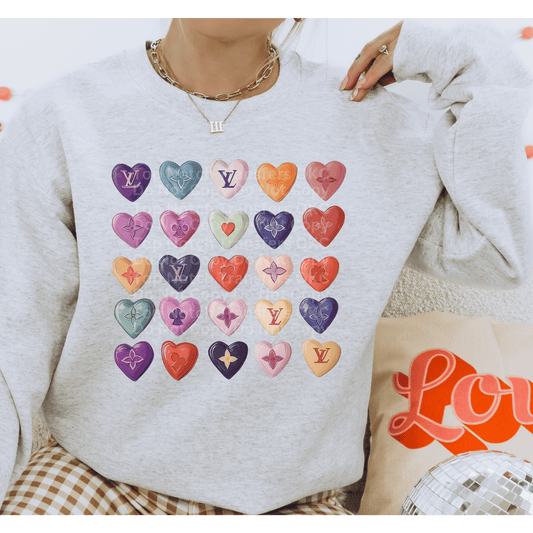 Bougie Hearts DTF Transfer